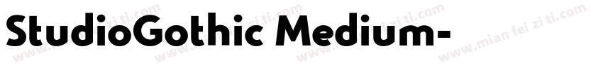 StudioGothic Medium字体转换